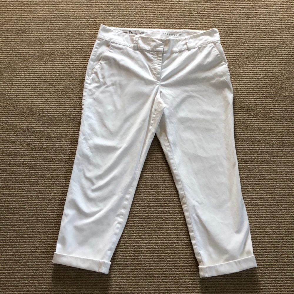 Talbots cotton daily ankle pants